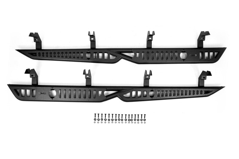 DV8 Offroad 19-24 GMC Sierra 1500 Crew Cab OE Plus Side Steps - Black Steel-thumbmail-5