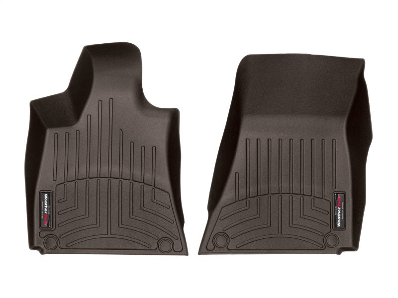 WeatherTech 2016+ Maserati Quattroporte Front FloorLiner - Cocoa (1 Grommet Style)-thumbmail-2
