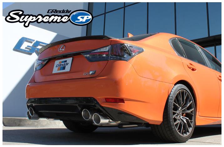 GReddy 2015+ Lexus GS-F Dual 63.5mm Supreme SP Axle-Back Exhaust w/ Quad Offset Tips-thumbmail-4