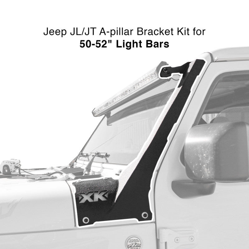 XK Glow Jeep JL JT A-pillar Bar Spacer Kit 50In-thumbmail-1