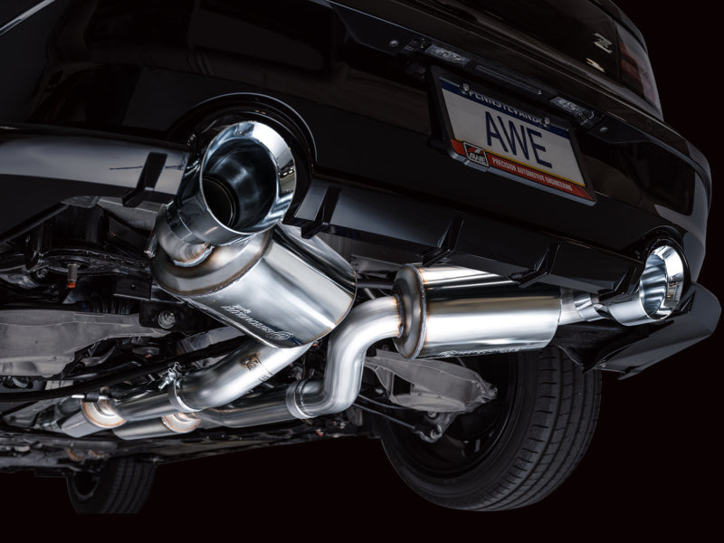AWE 2023 Nissan Z RZ34 RWD Touring Edition Catback Exhaust System w/ Chrome Silver Tips-thumbmail-5