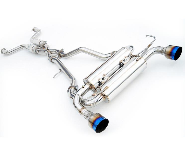 Invidia 03-08 Infiniti G35 Coupe Gemini Rolled Titanium Tip Cat-back Exhaust-thumbmail-2