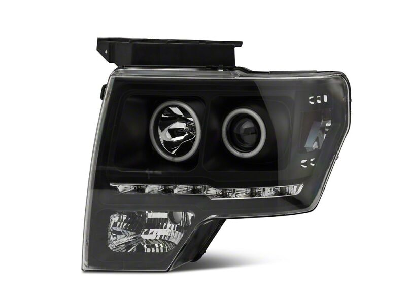 Raxiom 09-14 Ford F-150 G2 Super White LED Halo Projector Headlights- Black Housing- Clear Lens-thumbmail-6