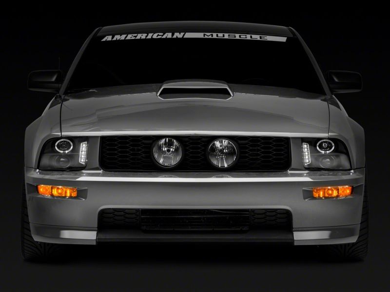 Raxiom 05-09 Ford Mustang Excluding GT500 LED Halo Projector Headlights- Blk Housing (Clear Lens)-thumbmail-7