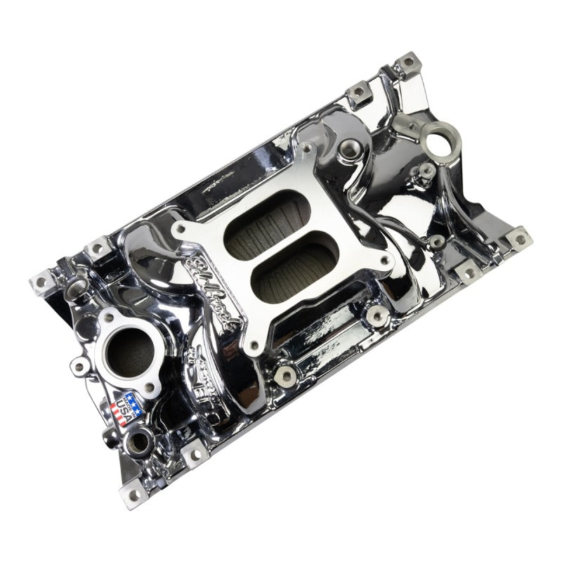 Edelbrock Chevy Vortec SB Performance EPS Manifold - Chrome Plasma Finish-thumbmail-3