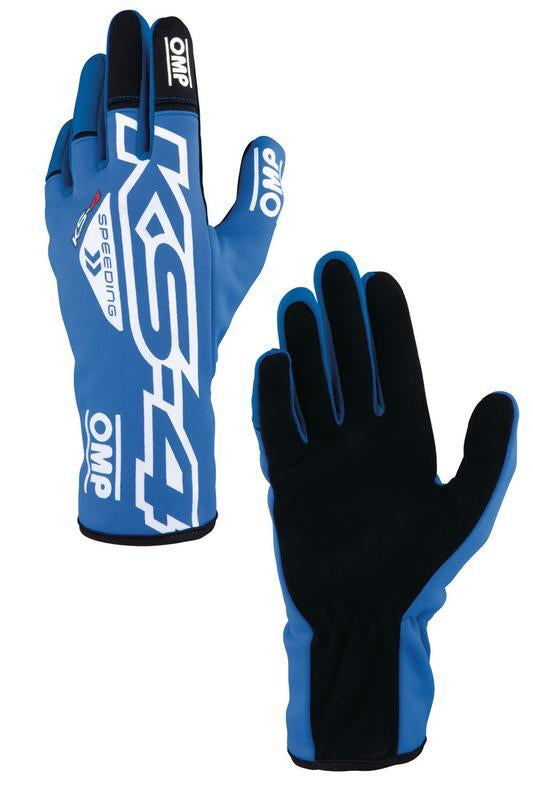 OMP KS-4 KART GLOVES BLACK SZ 6 (KIDS)
