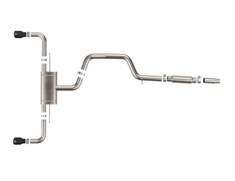 aFe 22-24 Volkswagen GTI MACH Force-Xp 3 to 2-1/2 IN Stainless Steel Cat-Back Exhaust w/Black Tip-thumbmail-5