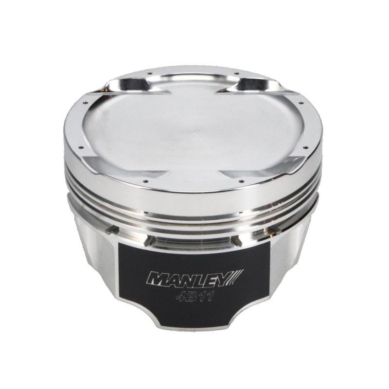 Manley 08+ Mitsubishi 4B11T 86mm STD -11cc Dome 9.0:1 CR Turbo Tuff Series Piston Set w/ Rings-thumbmail-5