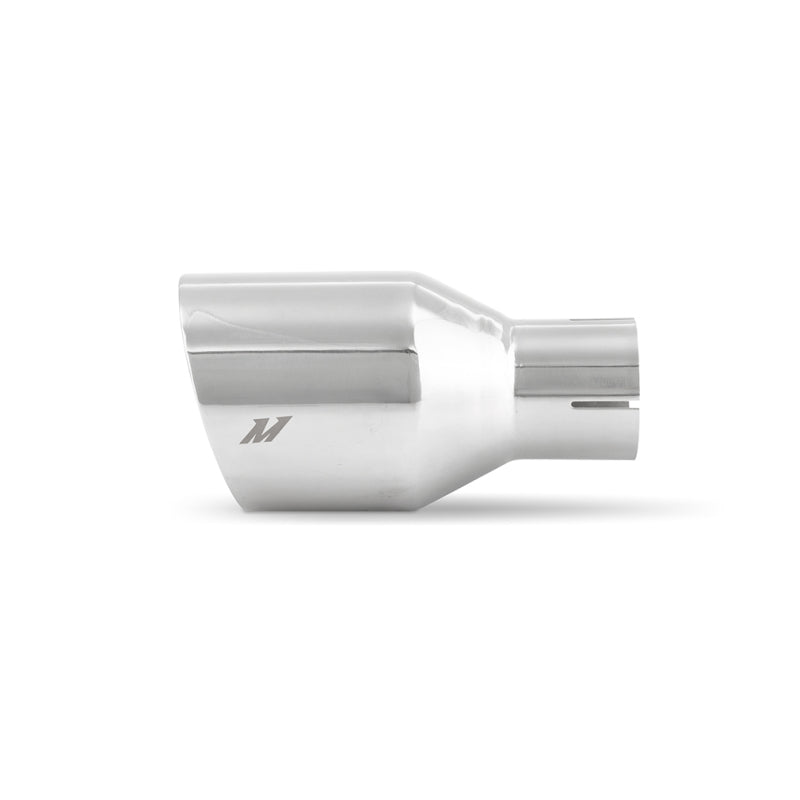Mishimoto Clamp-on Double Wall Exhaust Tip 2.5 Inlet Slash Cut - polished-thumbmail-3