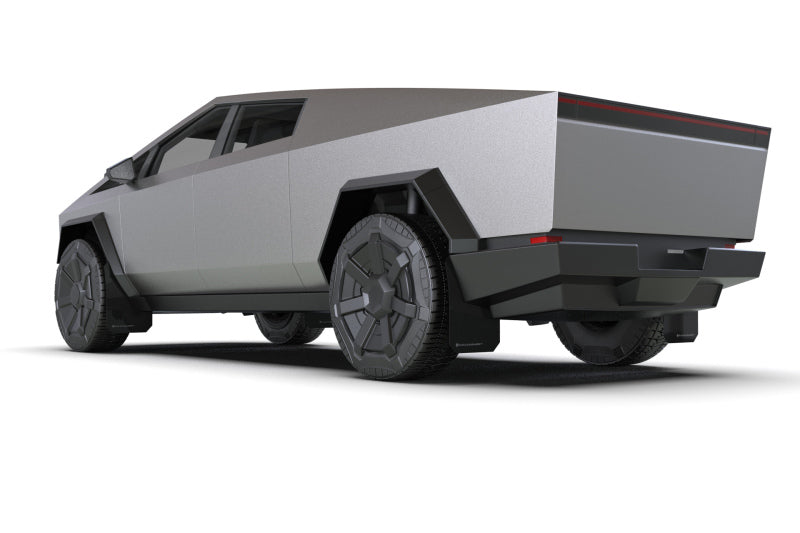 Rally Armor 2024 Tesla Cybertruck Black UR Mud Flap White Logo-thumbmail-5