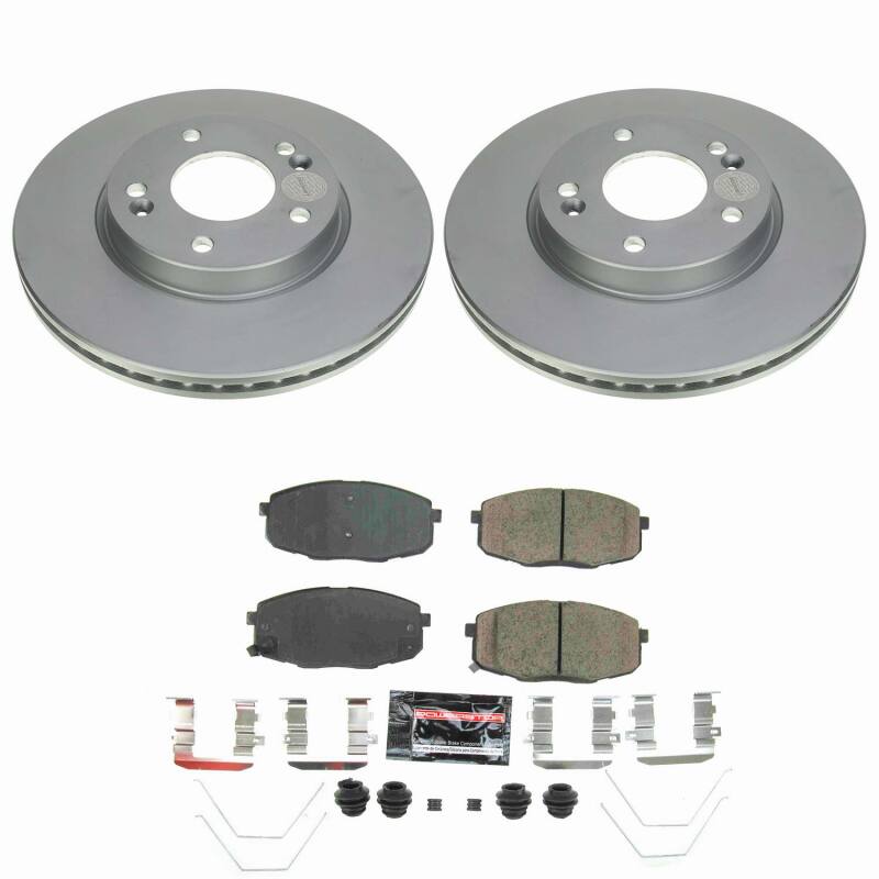 Power Stop 19-24 Kia Forte Front Z23 Coated Brake Kit-thumbmail-1