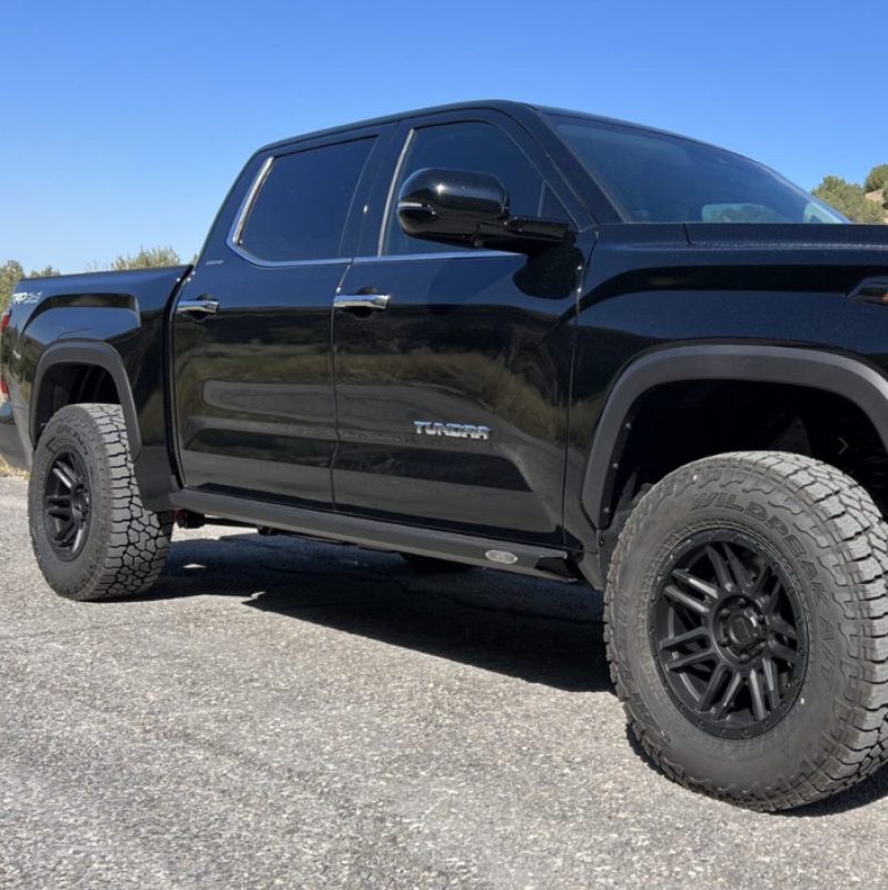Rock Slide Engineering 22-24 Toyota Tundra Rock Sliders Drivers Side Black Powdercoat Steel-thumbmail-1