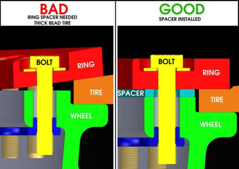 Raceline 38 hole Beadlock Spacer Kit 1/8in - 4 Piece-thumbmail-3
