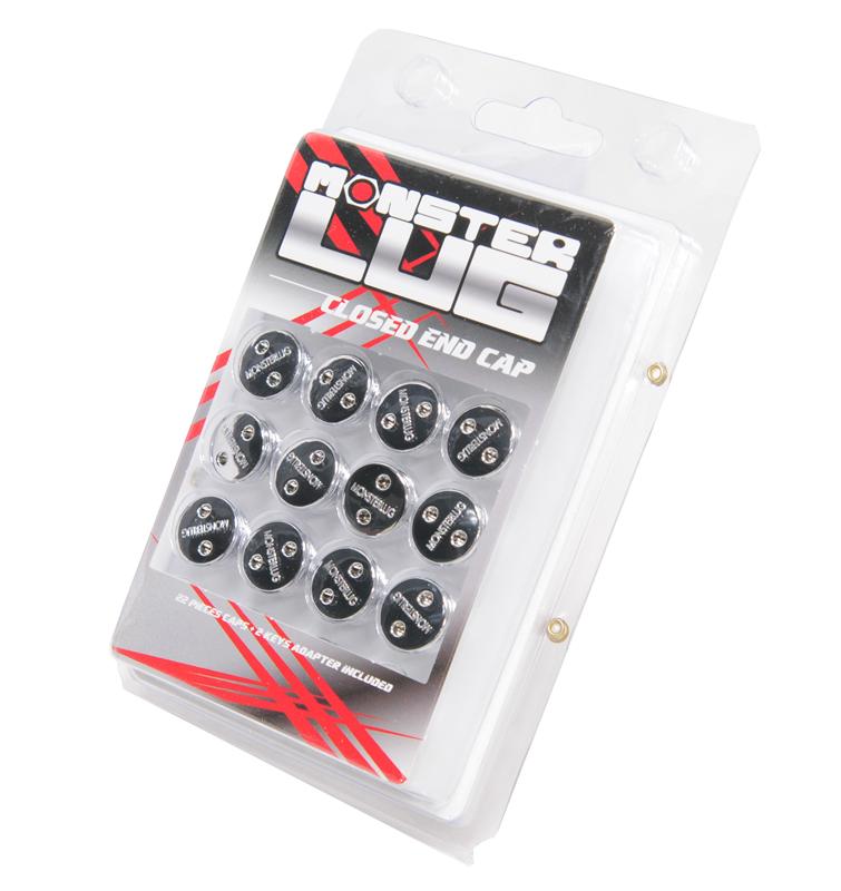 Wheel Mate Monster Lug Nut Caps - Chrome 14x1.50-thumbmail-2