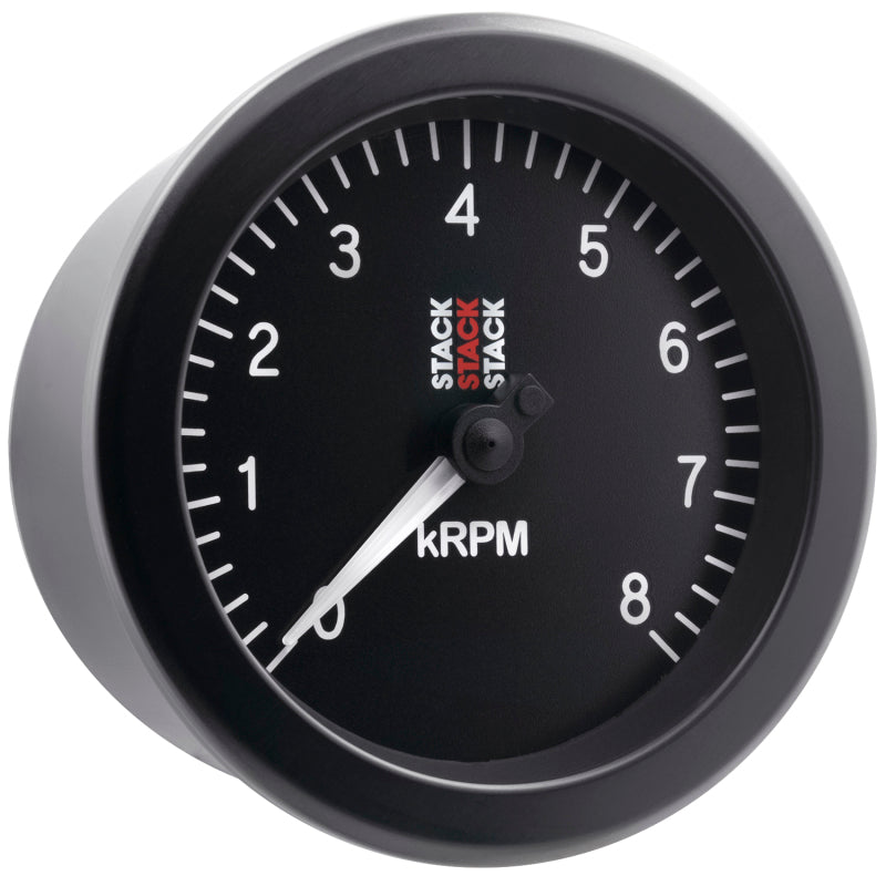 Autometer Stack Sport 88mm 0-8K RPM Tachometer - Black-thumbmail-4