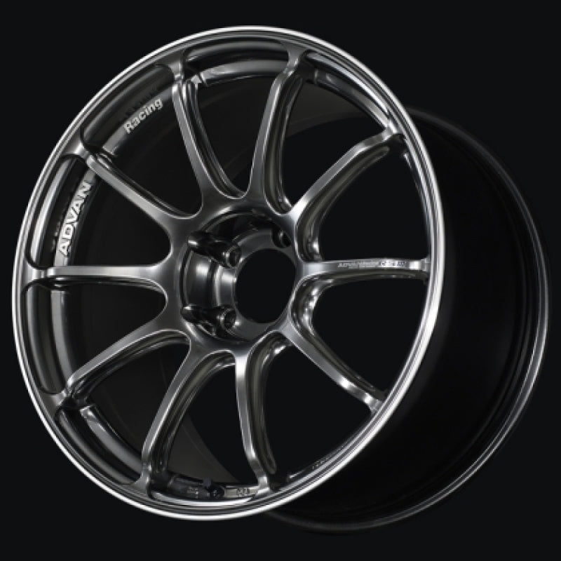 Advan RSIII 18x8.5 +45 5-114.3 Racing Hyper Black & Ring Wheel-thumbmail-1