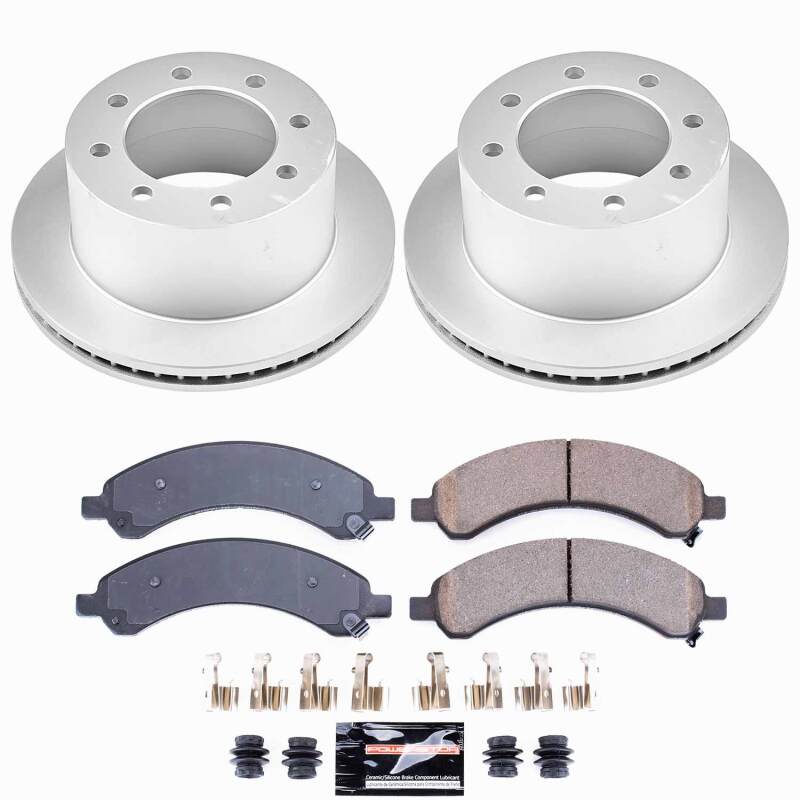 Power Stop 03-08 Chevrolet Express 3500 Rear Z23 Coated Brake Kit-thumbmail-1