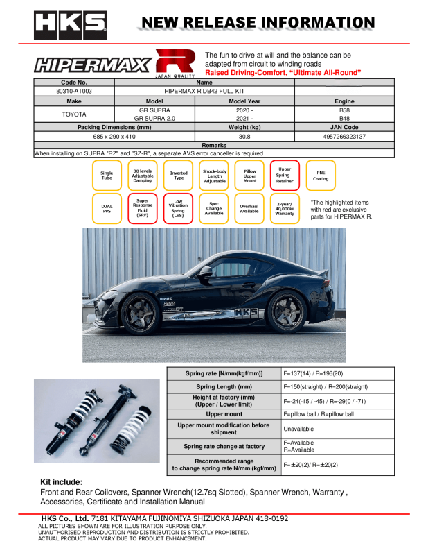HKS Hipermax R DB42 Full Kit-thumbmail-3
