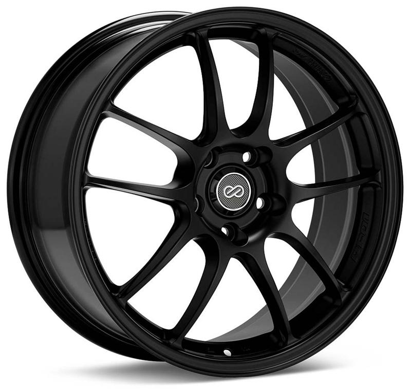 Enkei PF01 18x9 5x114.3 45mm Offset 75mm Bore Matte Black Wheel-thumbmail-2