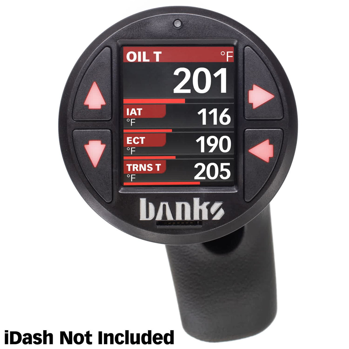 Banks 63378 Jeep Stealth Pod with iDash front view