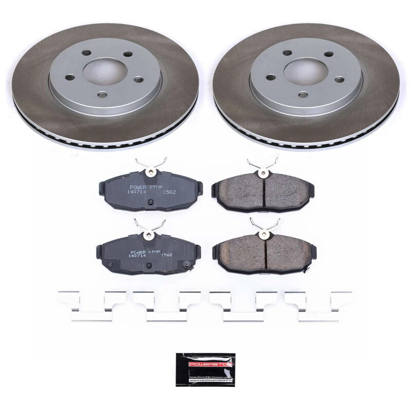 Power Stop 2012 Ford Mustang Rear Semi-Coated Rotor Kit-thumbmail-1