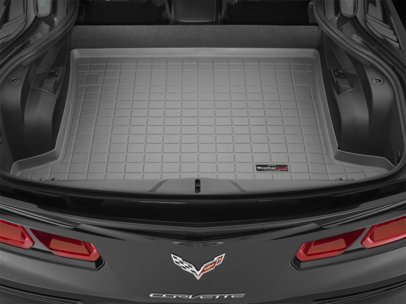 WeatherTech 14+ Chevrolet Corvette Cargo Liners - Grey-thumbmail-3