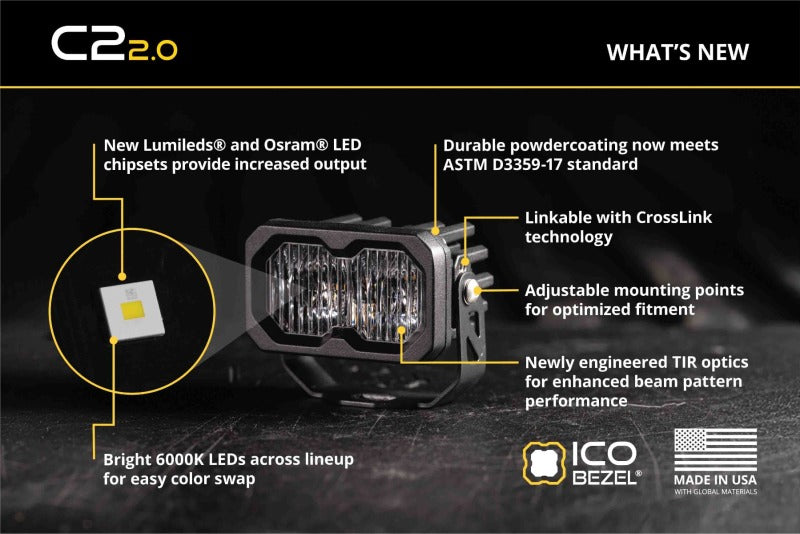 Diode Dynamics C2 2.0 Sport Yellow Driving Standard ABL (single)-thumbmail-4