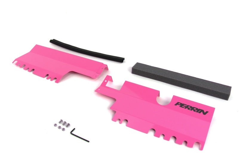 Perrin 15-21 WRX/STI Radiator Shroud (Without OEM Intake Scoop) - Hyper Pink-thumbmail-2