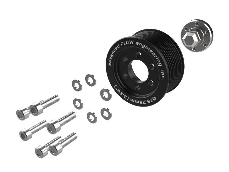 aFe 15-23 Dodge Challenger / 15-23 Dodge Charger SRT Hellcat 3.10in Supercharger Power Pulley Kit-thumbmail-4