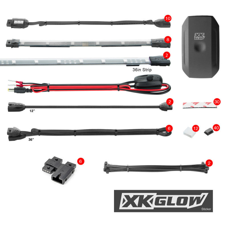 XK Glow LED Snowmobile Accent Light Kits XKchrome Smartphone App (Advanced)-thumbmail-1