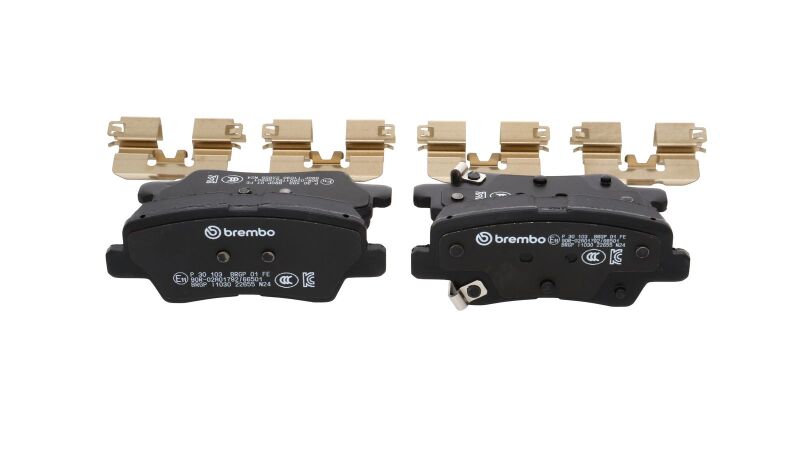 Brembo OE 21-22 Hyundai Accent/19-24 Nexo/2016 Sonata/2019 Sonata PRIME Low-Met Brake Pad - Rear-thumbmail-10