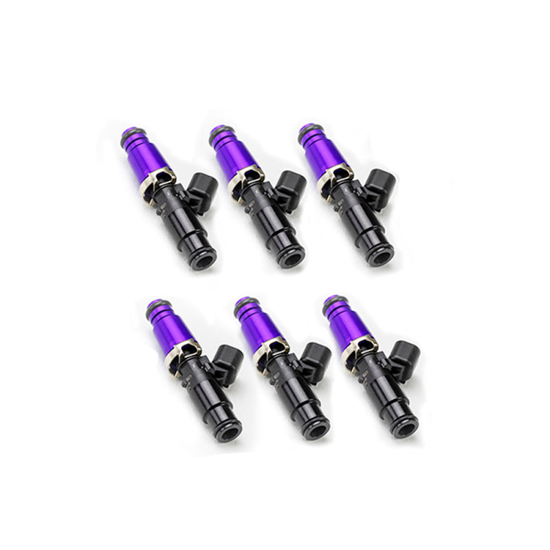 Injector Dynamics ID1050X BMW M54 Injectors 14mm Top (Purple) & Bottom (Black) Adapters (Set of 6)-thumbmail-1