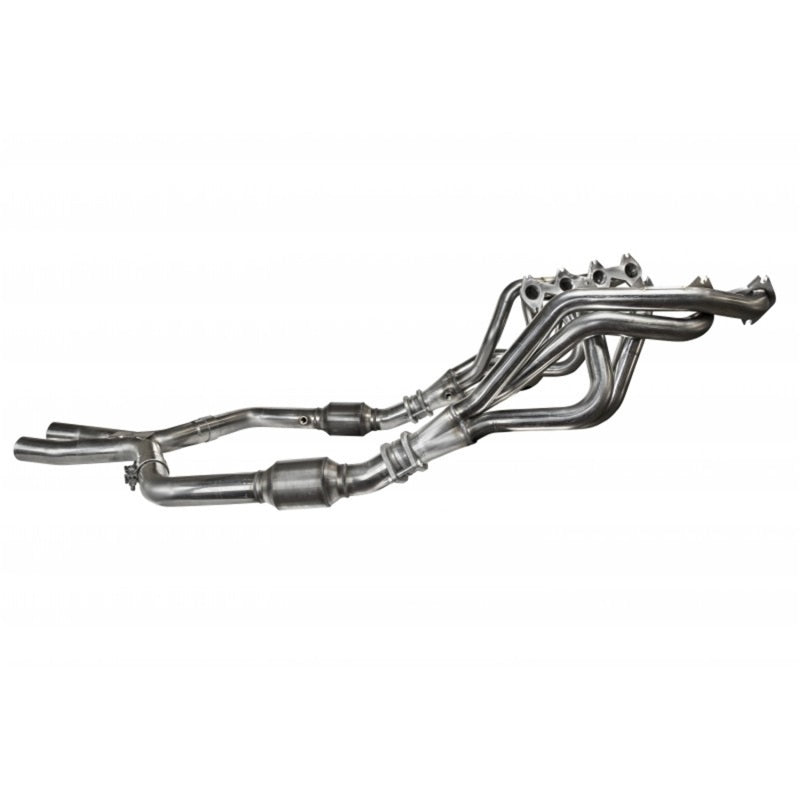 Kooks 05-10 Ford Mustang GT Manual 1 5/8in x 2 1/2in SS Long Tube Headers and OEM Catted SS X Pipe-thumbmail-5