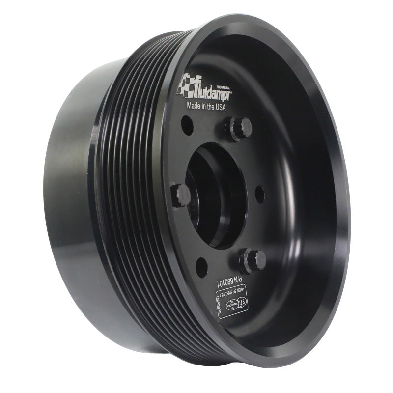 Fluidampr Chevy LSX 6-1/4in Damper w/Single 8 Rib 6.57in Dia Pulley Steel Internally Balanced Damper-thumbmail-3