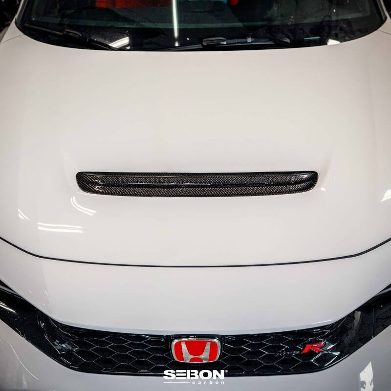 Seibon 2023 Honda Civic Type R Carbon Fiber Hood Scoop-thumbmail-2