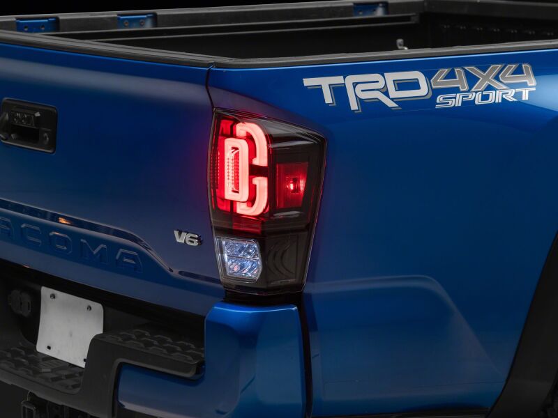 Raxiom 16-23 Toyota Tacoma XW Series Sequential LED Tail Lights- Black Housing- Clear Lens-thumbmail-7