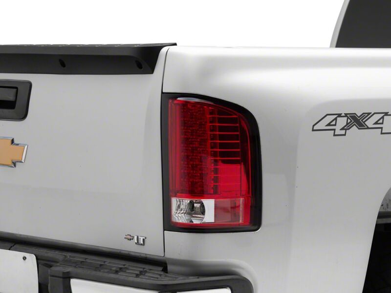 Raxiom 07-13 Chevrolet Silverado 1500 LED Tail Lights- Chrome Housing- Red/Clear Lens-thumbmail-5