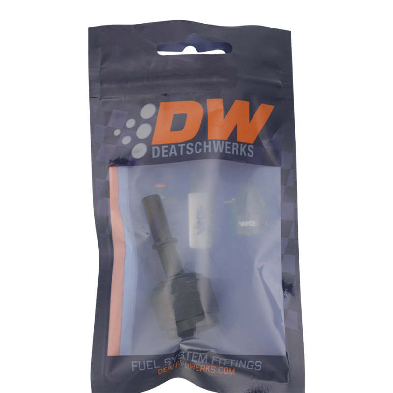 DeatschWerks 8AN Female Flare Swivel to 5/16in Male EFI Quick Disconnect - Anodized Matte Black-thumbmail-2