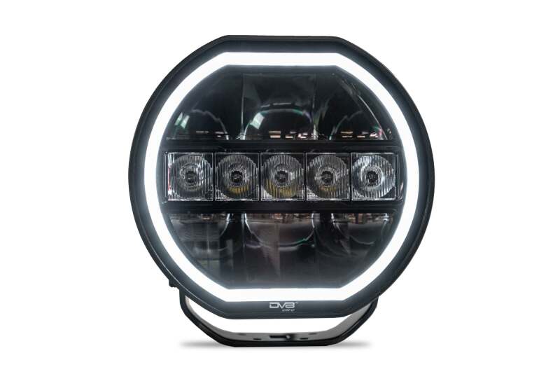 DV8 Offroad 7in Halo Elite Round Light w/ Accent Halo - White/Amber-thumbmail-6