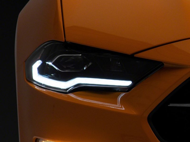 Raxiom 18-23 Ford Mustang GT EcoBoost LED Projector Headlights- Blk Housing (Clear Lens)-thumbmail-4