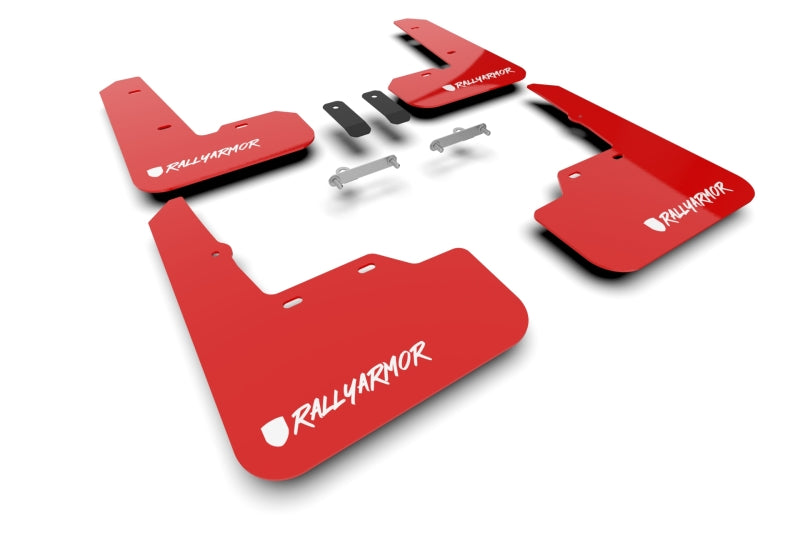 Rally Armor 2022+ Subaru WRX Red UR Mud Flap Altered Font White Logo-thumbmail-1