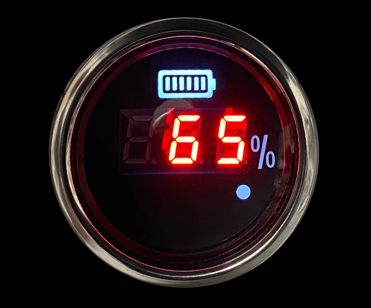 2-1/16" Waterproof Digital Golf Cart state of Charge Meter 36/48 Volt-thumbmail-2