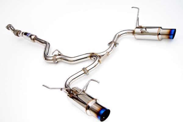 Invidia 08-11 STi Hatch / 11 WRX Hatch Dual N1 Single Layer Titanium Tipped Cat-back Exhaust-thumbmail-3