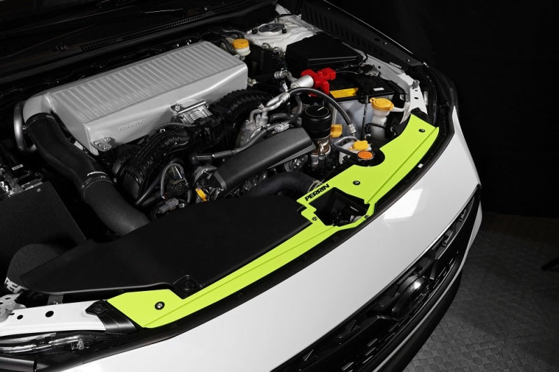 Perrin 22-23 Subaru WRX Radiator Shroud - Neon Yellow-thumbmail-3