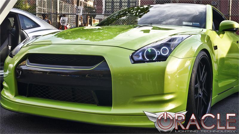 Oracle 09-13 Nissan GT-R LED Headlight Halo Kit - Red-thumbmail-2