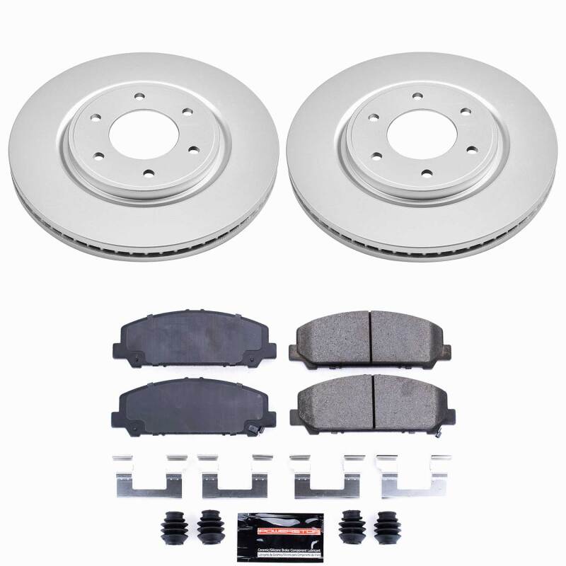 Power Stop 08-10 Infiniti QX56 Front Z23 Coated Brake Kit-thumbmail-1