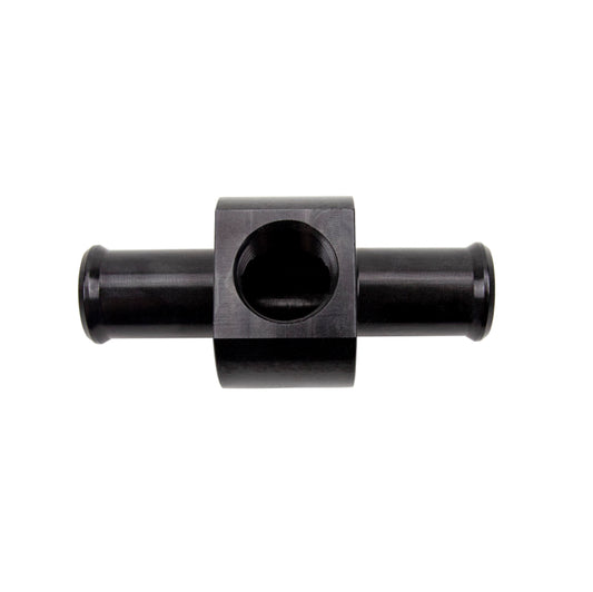 Wehrli 3/4in Hose Barb Straight w/ 1/2in NPT Port Billet Aluminum Adapter Fitting - Black Anodized