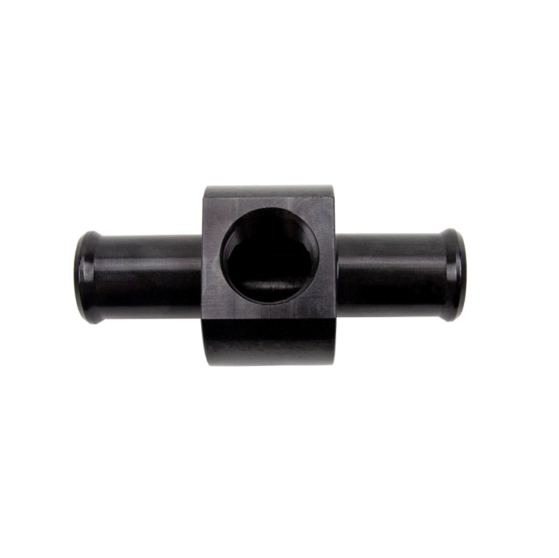 Wehrli 3/4in Hose Barb Straight w/ 1/2in NPT Port Billet Aluminum Adapter Fitting - Black Anodized-thumbmail-1