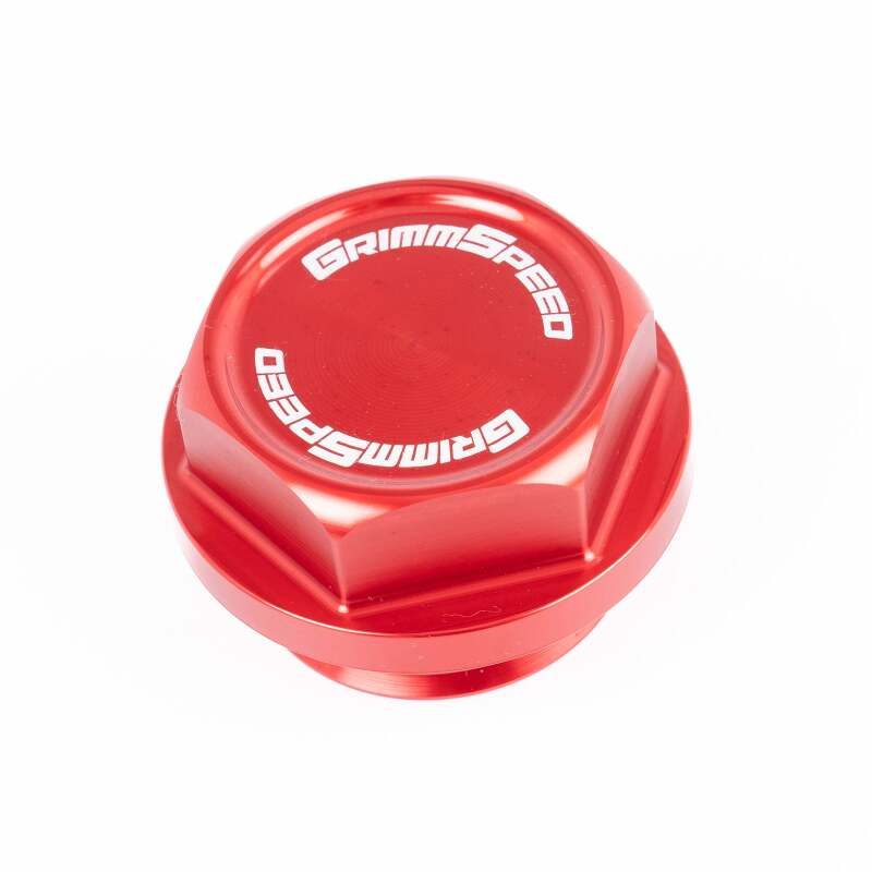 GrimmSpeed 89-22 Subaru All Models Bolt Oil Caps - Red-thumbmail-1