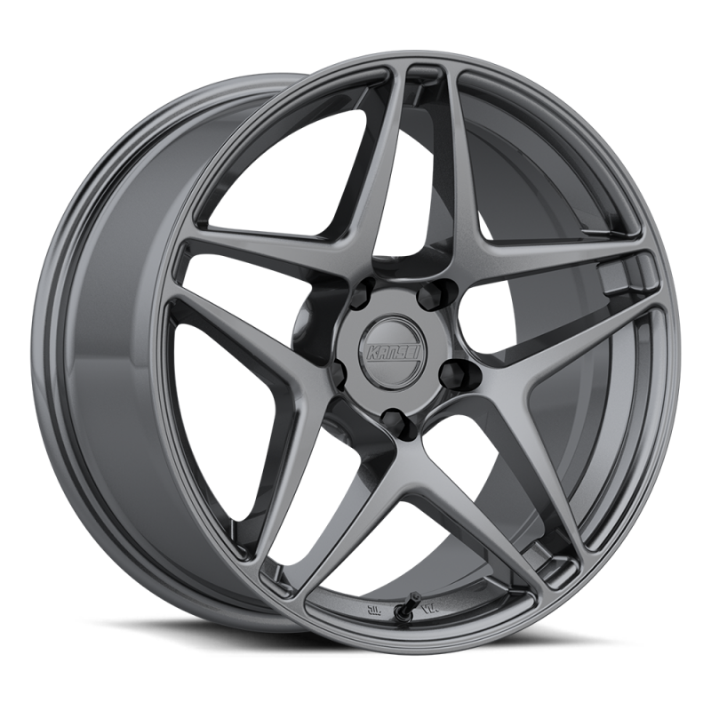 Kansei K15G Astro 19x8.5in / 5x120 BP / 35mm Offset / 72.56mm Bore - Gunmetal Wheel-thumbmail-1